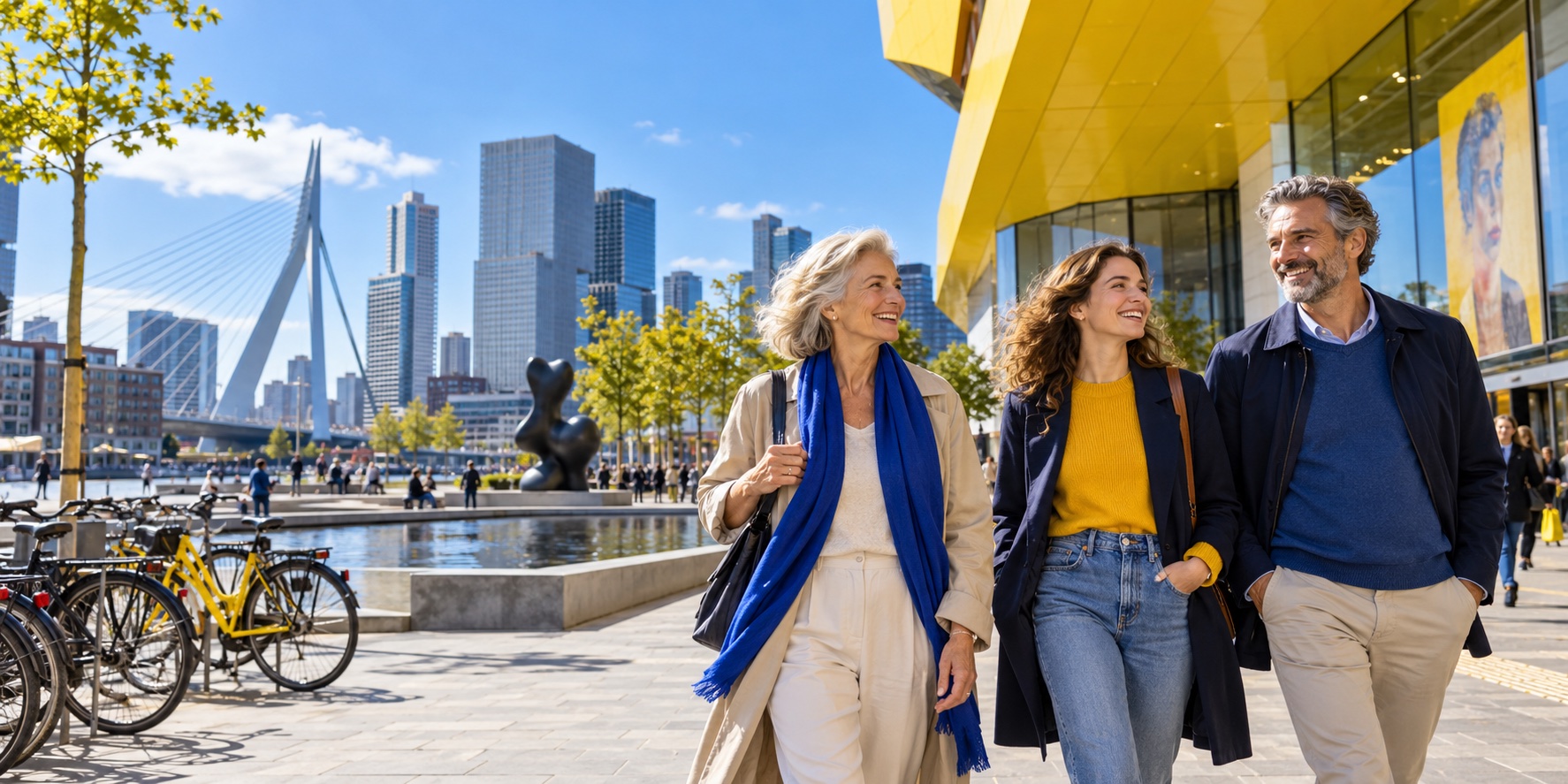 Samen op weg naar een culturele dag in de stad